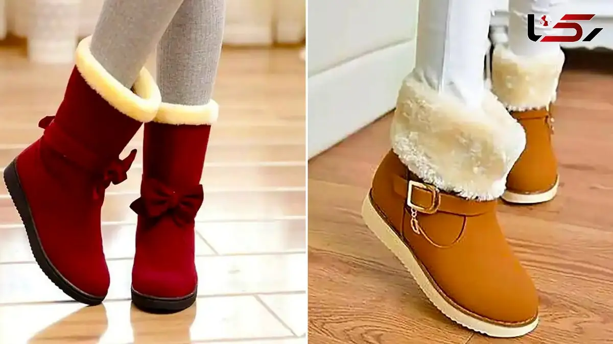 استایل شیک و گرم زمستانی با بوت‌ های خزدار جذاب