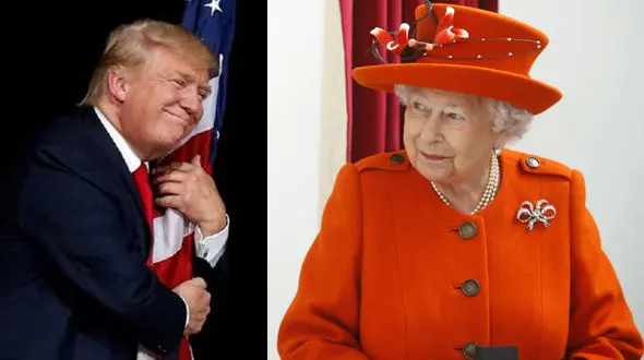 ترامپ در دیدار با ملکه انگلیس باید مراقب حرکاتش باشد!+تصاویر 