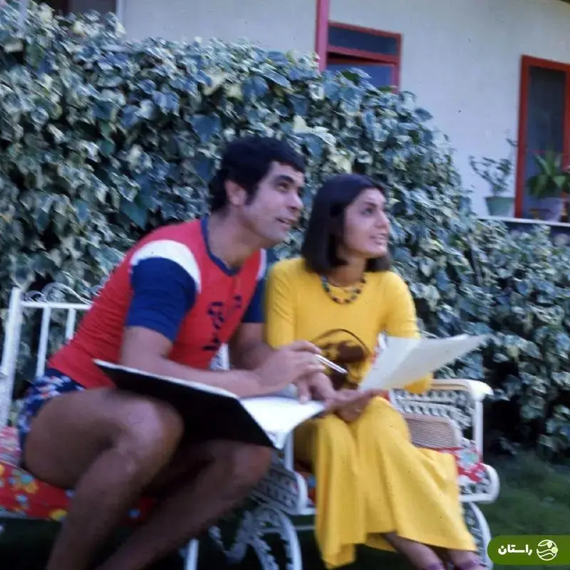 عکس | تونل زمان؛ گوگوش و بهروز وثوقی در پشت صحنه فیلم ماه عسل؛ سال ۱۳۵۵