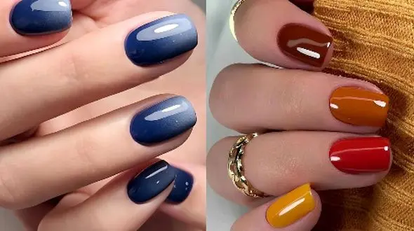 مدل‌ های جذاب و ساده لاک ناخن مناسب پاییز 1404