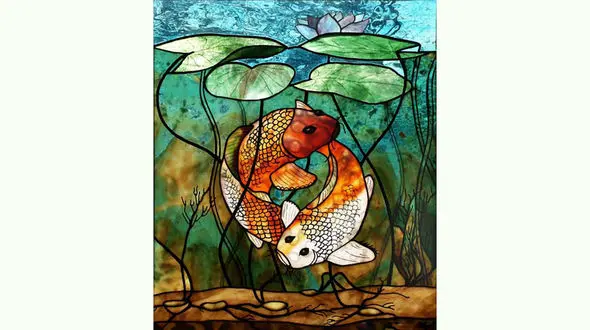 مراحل نقاشی روی شیشه + فیلم