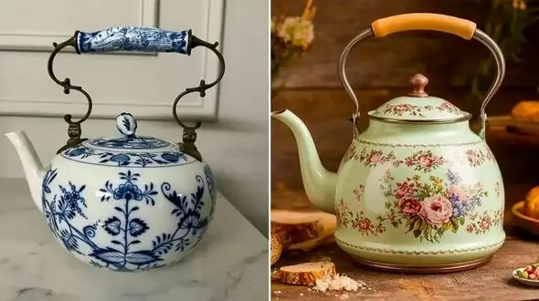 کتری سرامیکی گلدار؛ پیشنهاد ویژه برای زیبایی آشپزخانه شما