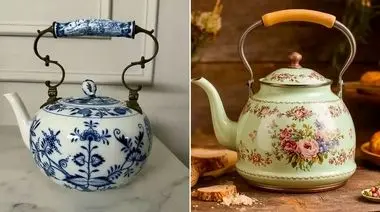 کتری سرامیکی گلدار؛ پیشنهاد ویژه برای زیبایی آشپزخانه شما