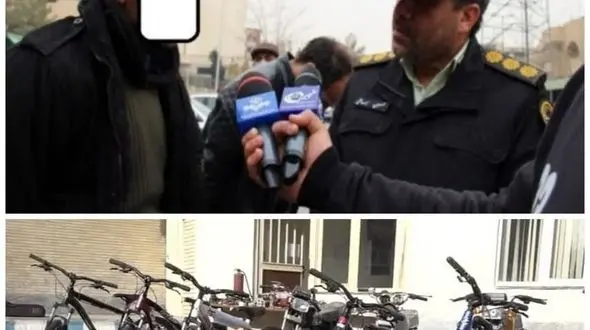 سارق 44 دستگاه دوچرخه و موتور سیکلت دستگیر شد 