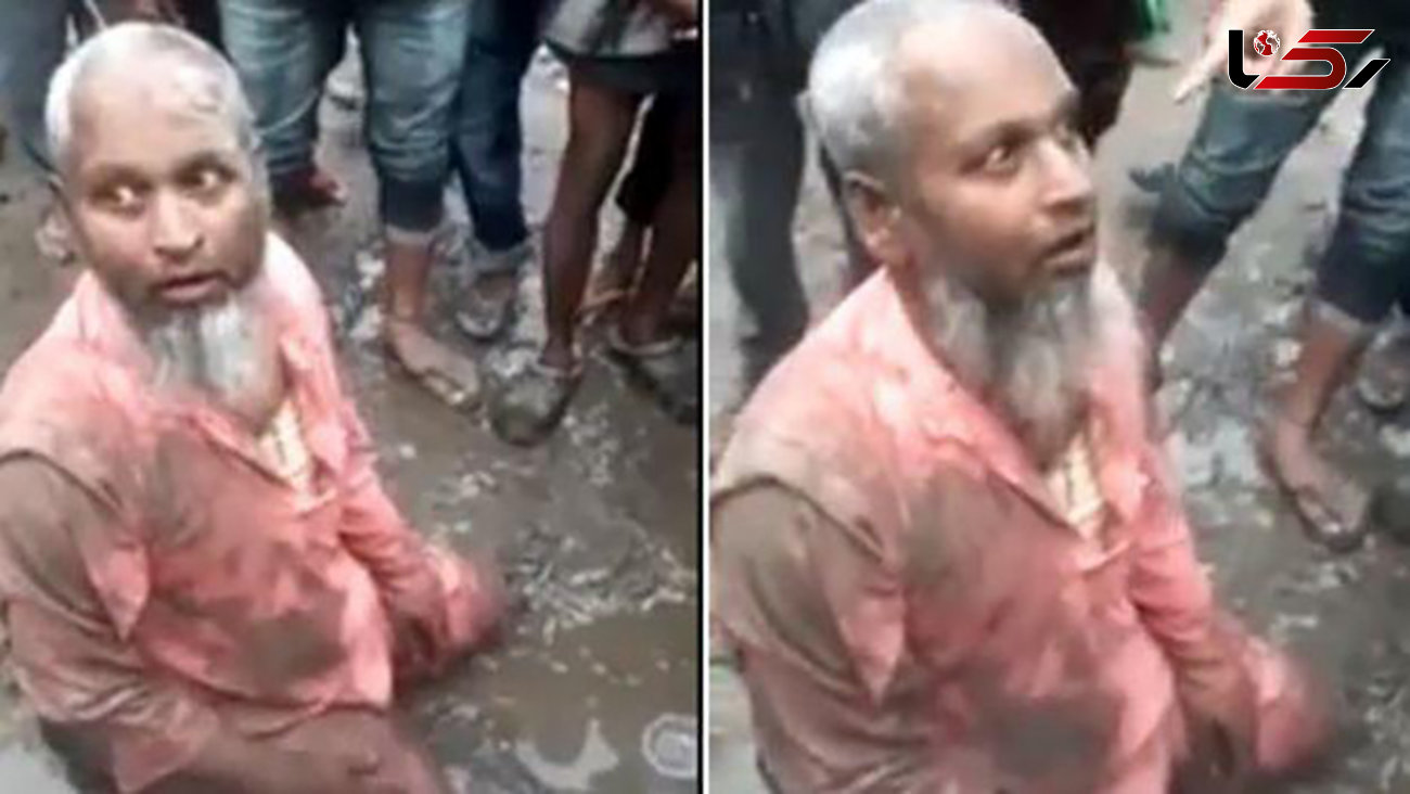  پیرمرد مسلمان هندی مجبور به خوردن گوشت خوک شد+ عکس