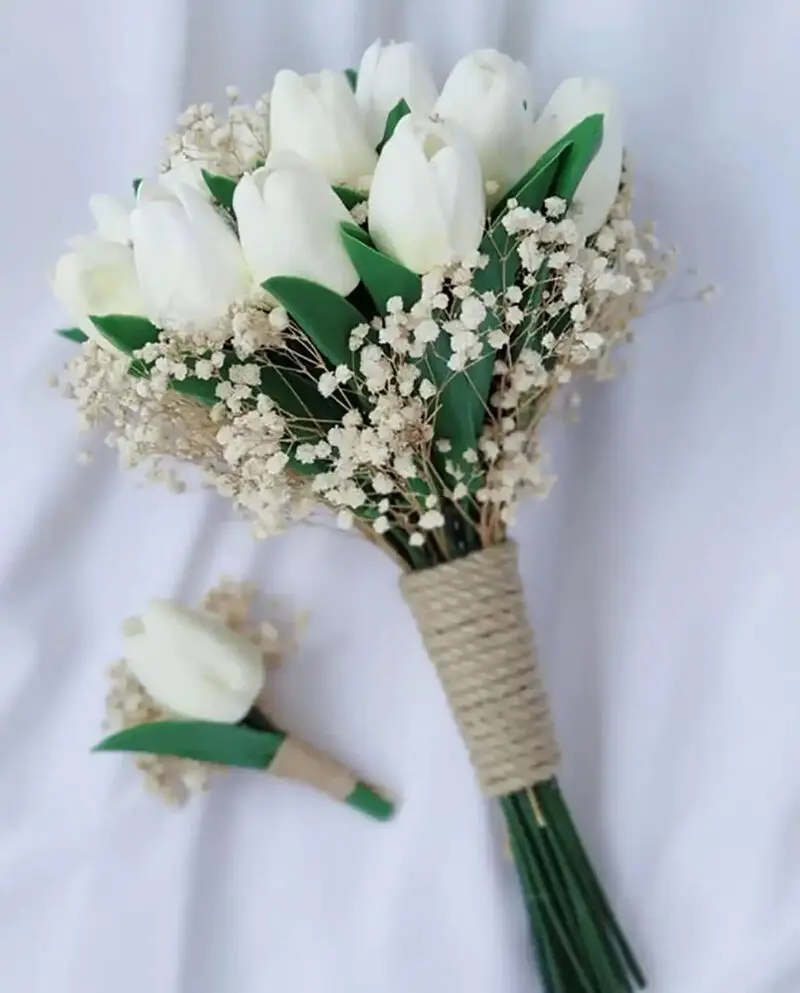 دسته گل عروس زیبا