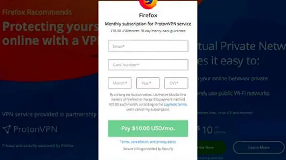 فایرفاکس پولی می‌شود