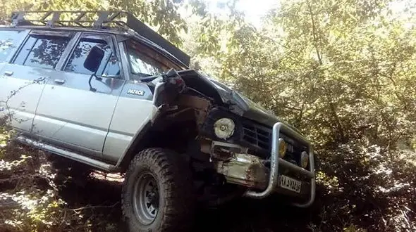 درخت جان جنگلبانان آستارایی را نجات داد / سقوط به دره با پاترول