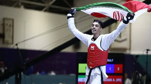 علی مرادیان دومین طلایی تکواندوی ایران در ریاض