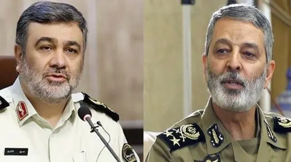 پیام تبریک فرمانده ناجا خطاب به فرمانده کل ارتش