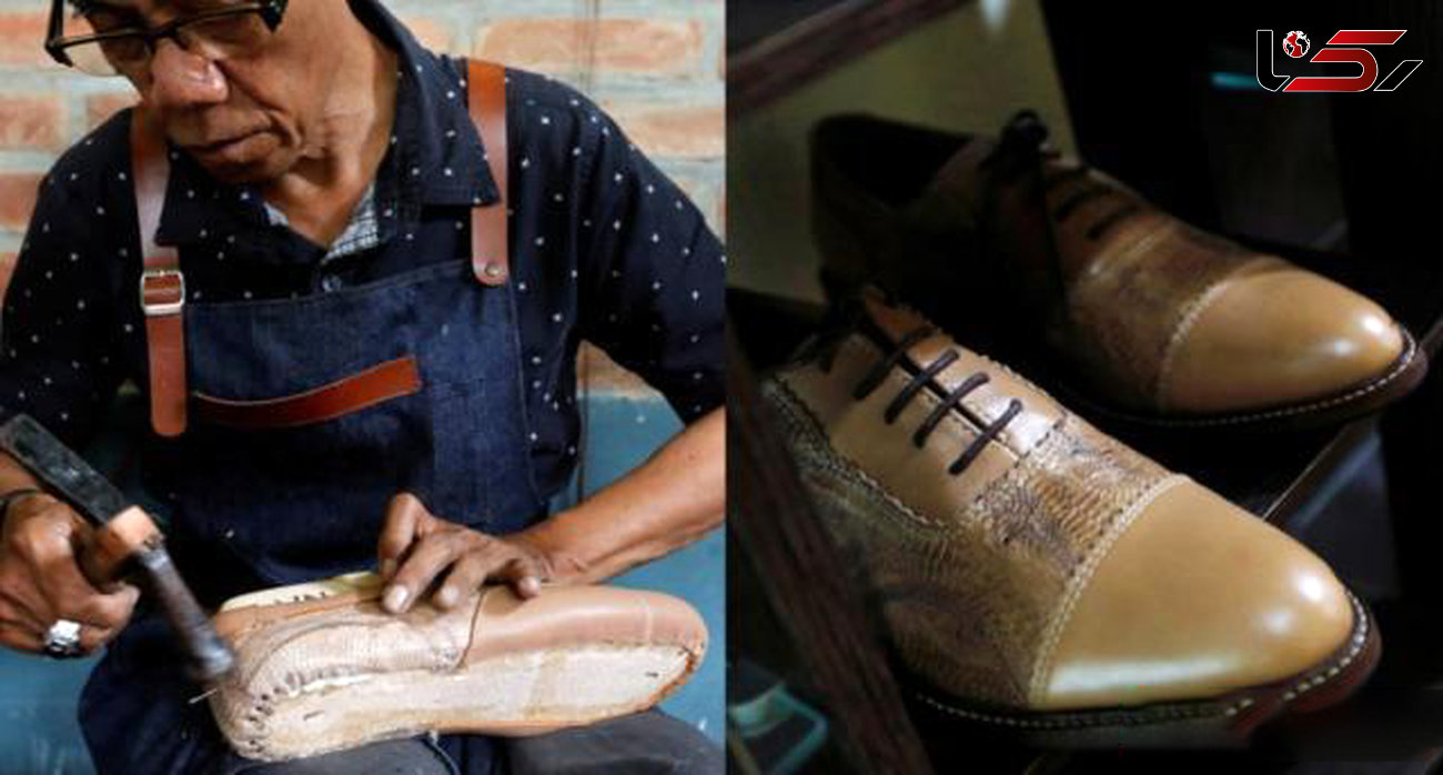 ساخت کفش با پوست پای مرغ 