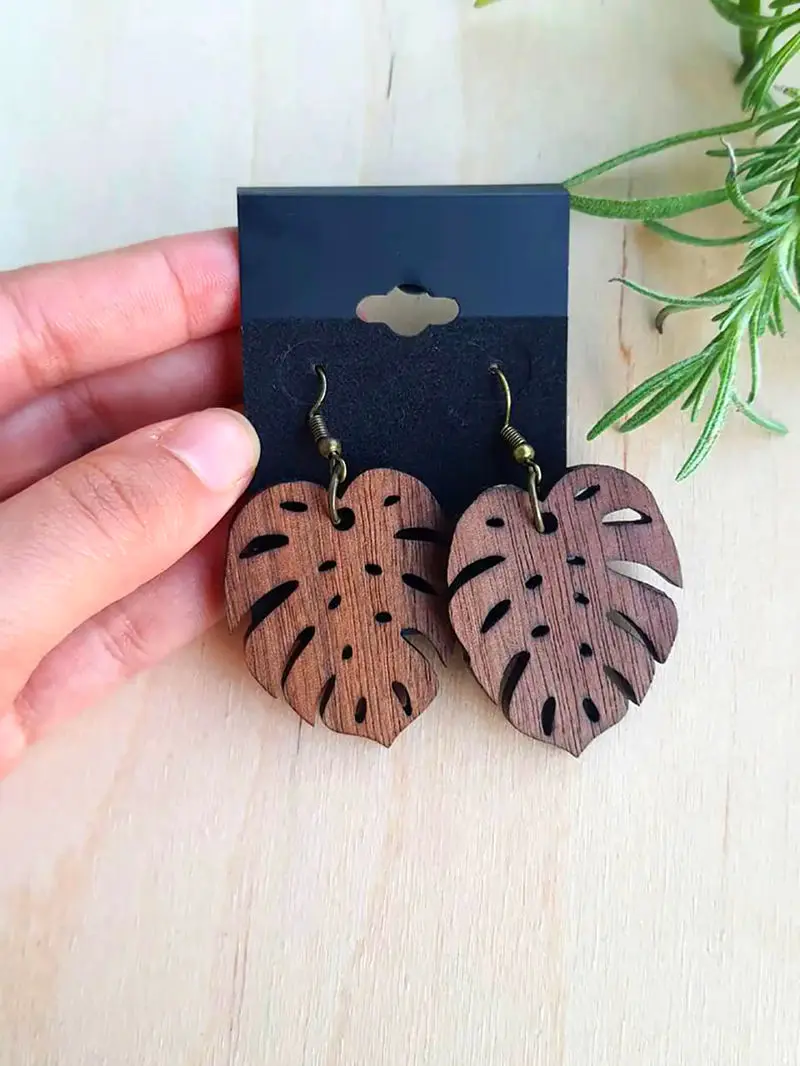 عکس های گوشواره‌های چوبی