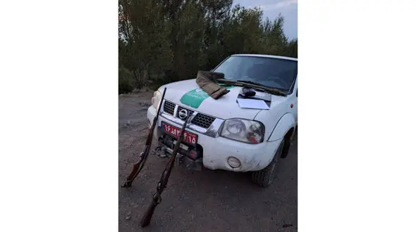 دستگیری شکارچی متخلف در اراضی شالقون سراب