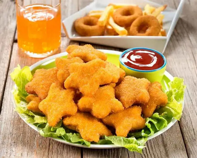 ناگت مرغ بدون روغن