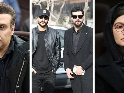 عکس ها/ حضور خانم بازیگران ایرانی با استایلی آلایش در ختم ربابه بختیاری ../ از بهاره افشاری تا پردیس احمدیه تا گلوریا هاردی ... با  چهره هایی پر از غم با پوششی عزادار ...