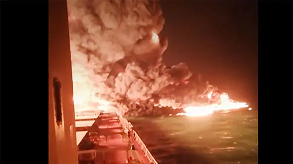 این صدا دلتان را تکان می دهد / فریادهای آخر در کشتی سانچی! + فیلم 16+ 