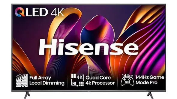 تلویزیون هوشمند 2025 هایسنس؛ پنل 300 هرتزی مینی LED و هوش مصنوعی