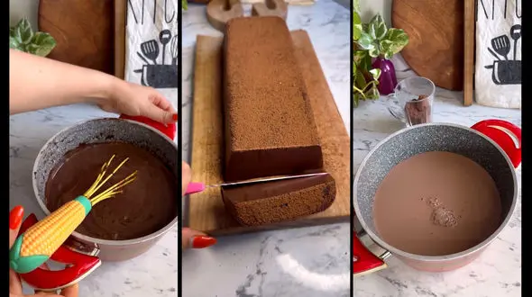 دسر شکلاتی لذیذ و جذاب + فیلم 