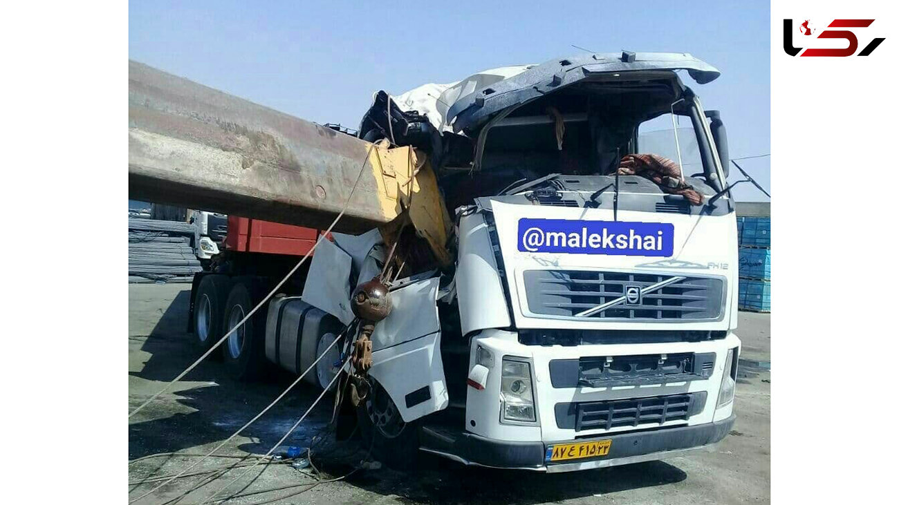 ماجرای کشته شدن راننده تریلی در مرز مهران / سقوط جرثقیل مرگ وحشتناکی را رقم زد +عکس