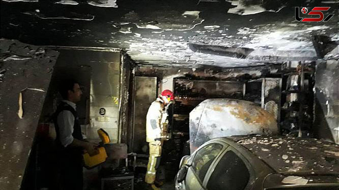  آتش سوزی تعمیرگاه خودرو در بلوار تیموری 