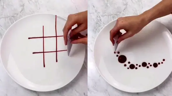 دیزاین بشقاب به سبک رستورانی + فیلم