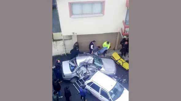 مرگ راننده پژو در تصادف آستارا + عکس