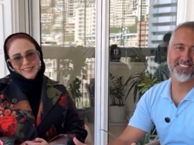 فیلم  چیدمان  شاهانه و اعیانی خانه بهنوش بختیاری و شوهرش/ از مبلمان مجلل تا لوستر محشر و چشم نوازی بالکن شیشه‌ای