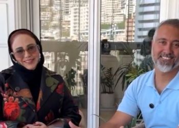 فیلم  چیدمان  شاهانه و اعیانی خانه بهنوش بختیاری و شوهرش/ از مبلمان مجلل تا لوستر محشر و چشم نوازی بالکن شیشه‌ای