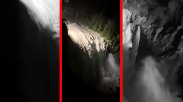 فیلم جریان پرقدرت آب در آبشار اسنواکمی