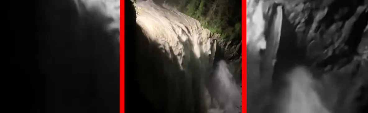 فیلم جریان پرقدرت آب در آبشار اسنواکمی