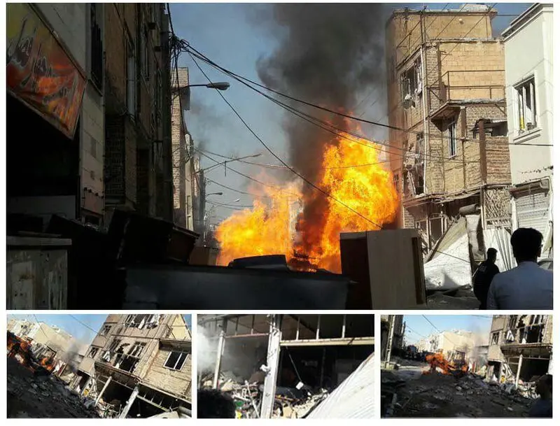 رکنا: انفجار در اسلامشهر