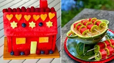 هنر تزئین هندوانه شب یلدا؛ 15 مدل زیبا و چشمگیر