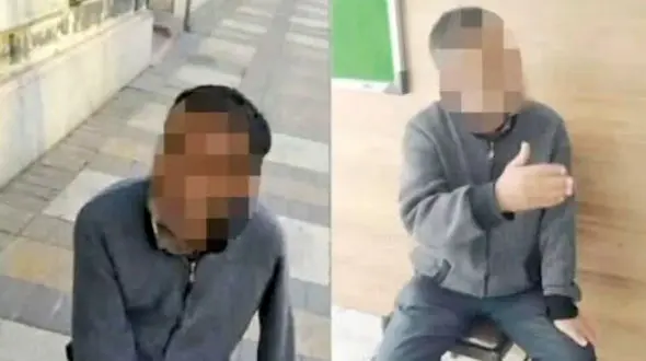 گدایی لاکچری در گلپایگان! / ویلادارِ ثروتمند با نقش معلول دستگیر شد + فیلم