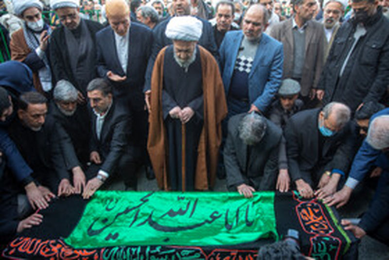 تشییع و تدفین پیکر همسر شهید آیت الله مطهری 