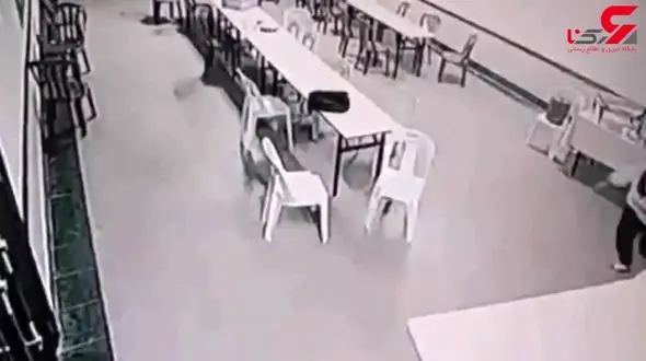 لحظه حمله روح به یک زن خارجی در هتل+فیلم