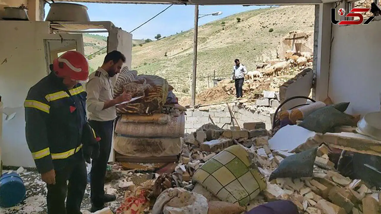 انفجار گاز شهری منزلی را در روستای قره نوده تخریب کرد
