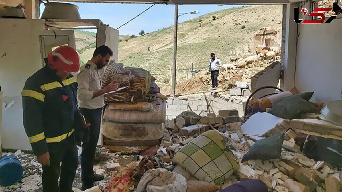 انفجار گاز شهری منزلی را در روستای قره نوده تخریب کرد