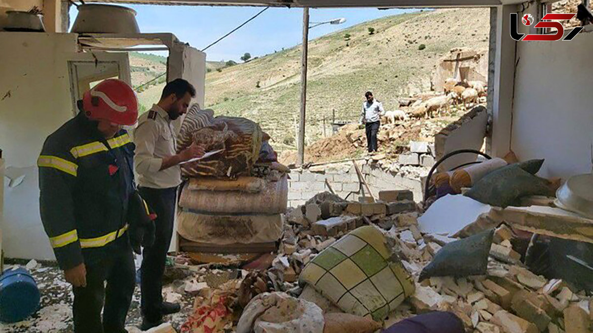 انفجار گاز شهری منزلی را در روستای قره نوده تخریب کرد