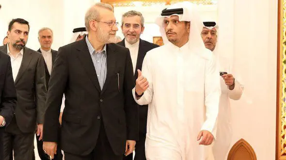 بیانیه وزارت خارجه قطر درباره دیدار لاریجانی و آل ثانی 