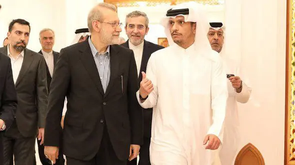 بیانیه وزارت خارجه قطر درباره دیدار لاریجانی و آل ثانی 