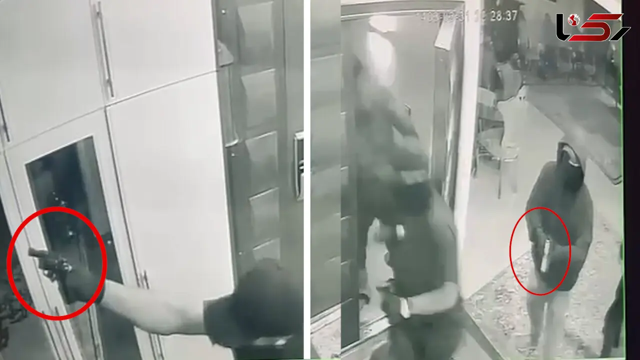 فیلم وحشتناک سرقت مسلحانه باند پژو پرشیایی ها از خانه مرد تهرانی ! / دزدان سریالی این بار با شلیک خونین برگشتند ! 