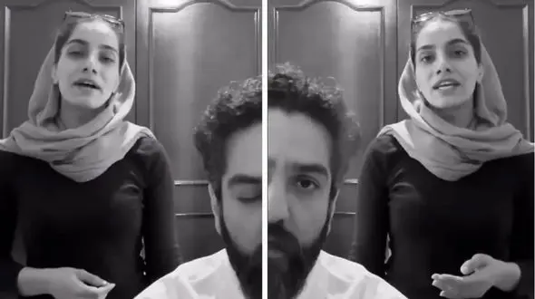 فیلم آواز احساسی /  دختر جوان کنار استاد معروفش دلم را لرزاندی رو همخوانی کرد و رفت