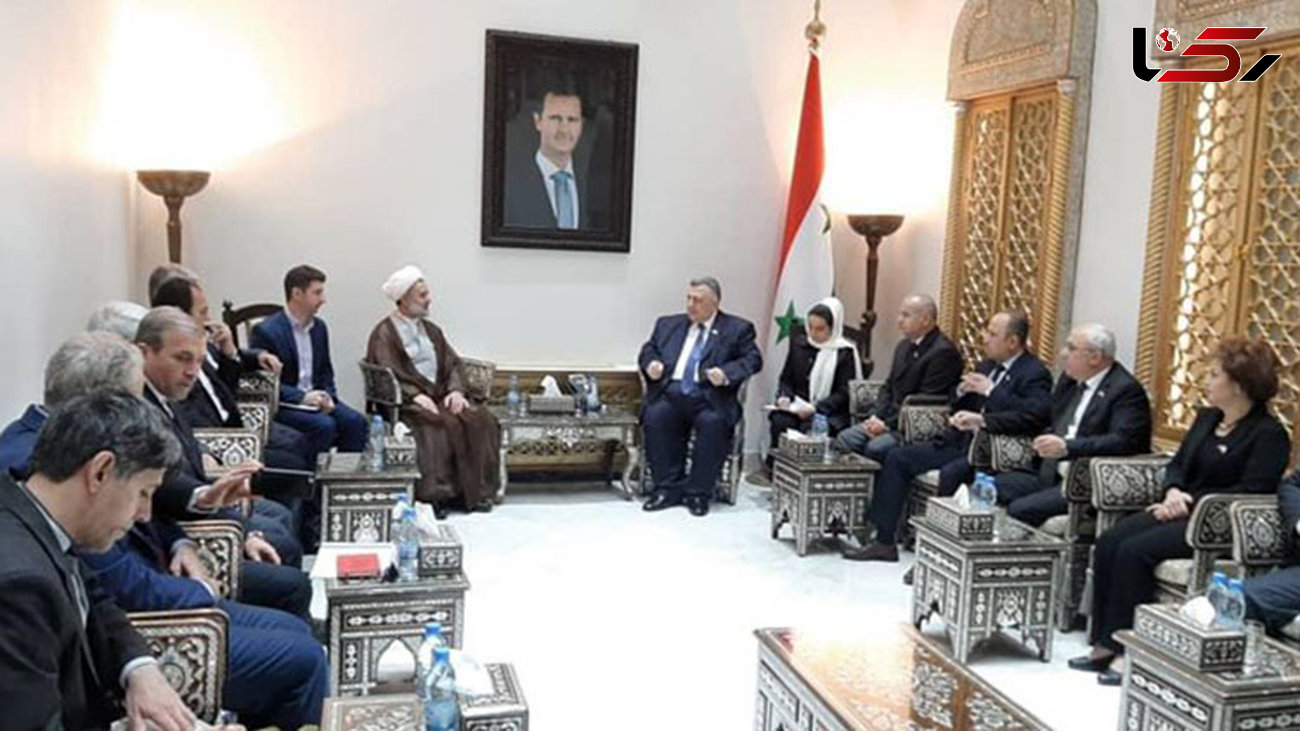 دیدار رئیس کمیسیون امنیت ملی مجلس ایران با رئیس مجلس سوریه
