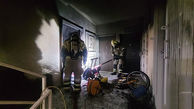 آتش سوزی خانه ای  در جاده ورامین