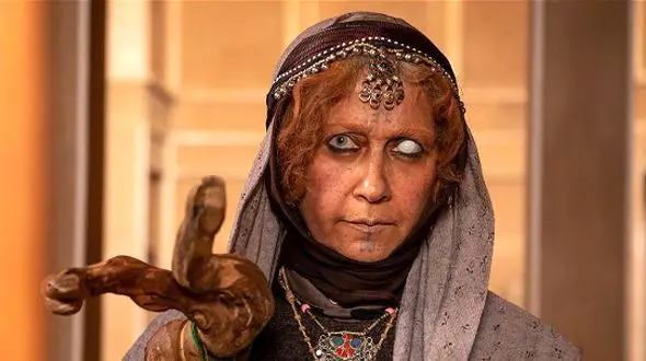 چهره واقعی ننه آشوب سریال جیران در دنیای واقعی/ پشت این گریم ترسناک چه چهره معصومی بود+ عکس