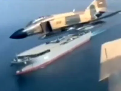 فیلمی  پرواز افتخارآمیز فانتوم های ایرانی روی ناو های آمریکایی