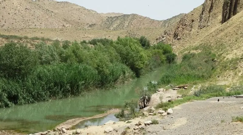 رودخانه هریرود، پایین دست سد دوستی؛ پیش از احداث و تاثیرگذاری سدهای سلما و پشدان روی رودخانه هریرود