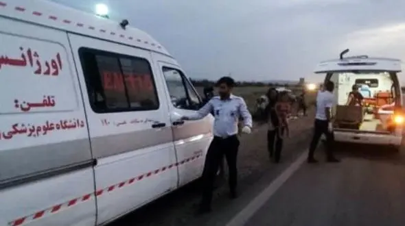 تصادف 2 خودرو در سبزوار 8 مصدوم در بر داشت 