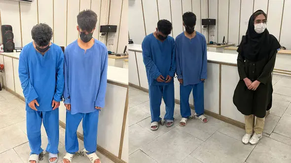 بازداشت زورگیران خشن از دختر دانشجوی دانشگاه شهید بهشتی تهران ! / بازسازی صحنه سرقت و شکستن دندان های دختر بی گناه بدون حضور خبرنگاران ! + عکس