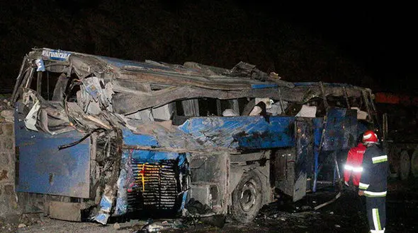 اعلام علت فاجعه اتوبوس مرگبار سوادکوه 